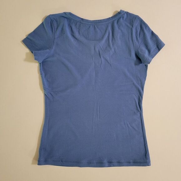 Lolë Women's Blue Scoop-neck Short Sleeve Spring Tee - Picture 10 of 12